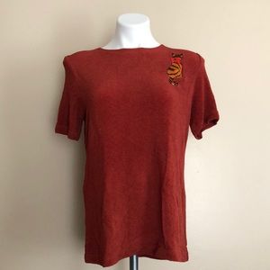 CMS  Designs Tiger Striped Cat Top